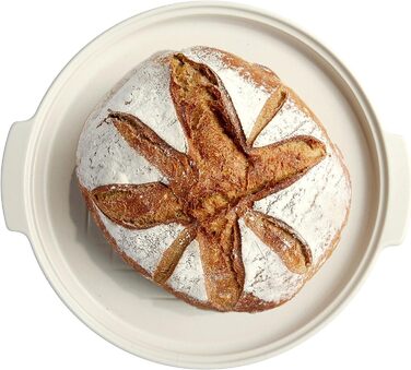 Форма для выпечки хлеба круглая 32,5 см, бежевая Emile Henry