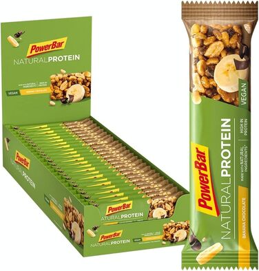 Протеїнові батончики Natural Protein, 24 x 40 г Банан-шоколад Powerbar