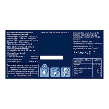 Чай Месмер - 48 чайних пакетиків 24 видів Атмосферний дизайн для демонстрації Різдвяний календар ідеально підходить як подарунок Фруктовий та трав&39яний чай (Булочка з корицею, 18 чайних пакетиків)