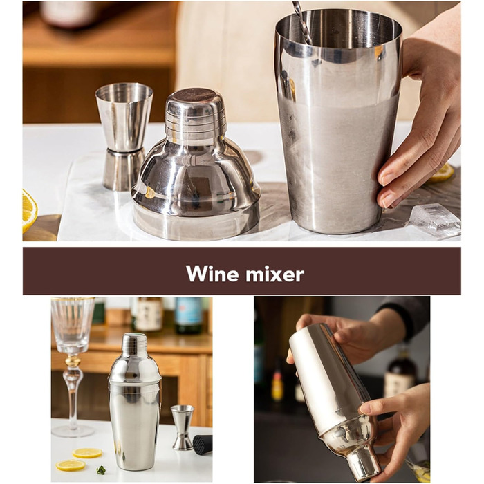 Профессиональный набор для приготовления коктейлей из нержавеющей стали HEdir